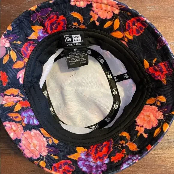 New Era Floral Bucket Hat Outdoor Hiking Cap Sun Hat L / XL - Picture 4 of 6